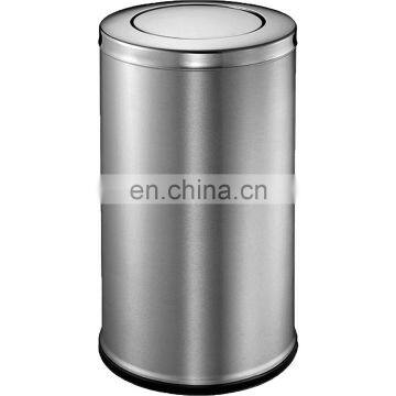 Commercial Factory Custom Luxury Hotel Waste Bins Swing Top Metal Dustbin