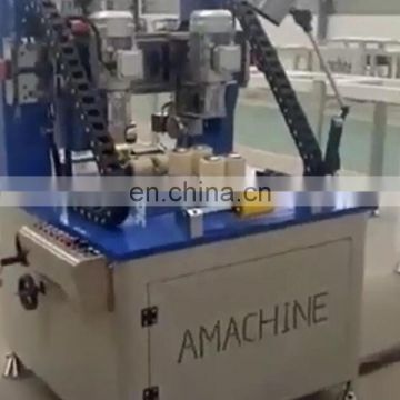 Automatic aluminum profile knurling and strip feeding machine