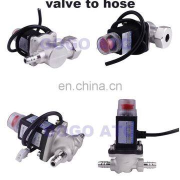 DN15 Manual Reset 1/2" / Hose to Hose / Aluminum Alloy Gas Emergency Shut off Solenoid Valves Home Gas Leak Detector Alarm DC9V photo-6