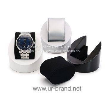 Custom White/Black New Fashion Watch Display Bangle Bracelet Jewelry Holder Wooden Wrist Watch Display Stand