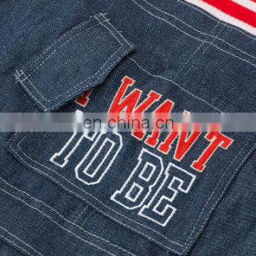 Striped Suspenders Big Dog Thick Large Dog Husky Samoyed Wear Denim Big Dog Clothes photo-3