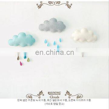100% Handmade Cloud Shape Felt Baby Mobile photo-5