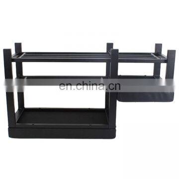 Customized Folding Shoe Rack With Metal Feet Legs and PVC PU Leather Indoor Stool for Entrance Doorway photo-5