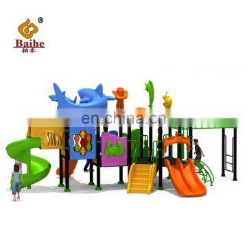 Outdoor Playground Kid Plastic Slide Park Amusement Equipment BH084 Large Water Slide photo-2