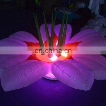 Cheap Stage Standing Decoration Night Party Props Blown Up Shape LED Lighted Inflatable Flower photo-2