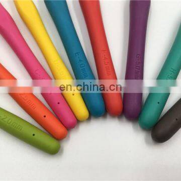 Knitting Tool Single Head TPR Thermoplastic Rubber Aluminum Crochet Hook for Crochet photo-5
