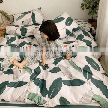 2020 Wholesale Custom Design Private Products 100% Cotton Eco-friendly Set Duvet Cover Pillow Case Bed Sheet 4pcs Bedding Set photo-6