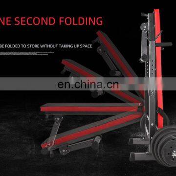 2021 Vivanstar ST6686 Mul-functional Squat Rack Barbell Bed Strength Training Gym Equipment Weight Lifting Bench