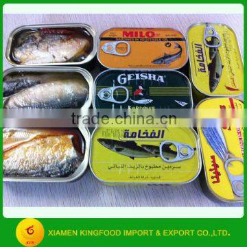 Canned sardine in oil with cheap price