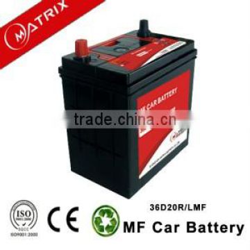 12v 36ah 12 volt lead acid automotive car battery