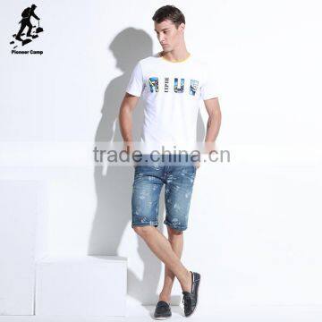 Factory Sale Leisure Black White o Neck Tee Shirts for Sale photo-4