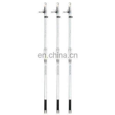 New Design Handmade 3.6-4.5m Fishing Telescopic Rod Carbon Fiber Long Distance Throwing Fishing Rod Reservoir Solid Fishing Rod