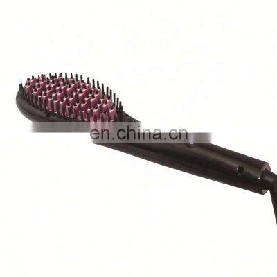 New Design Product Certification Ceramic Comb Electric Hair Straightening Fast Hair Straightener Brush