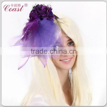 girls purple banquet head flower