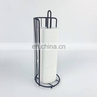 Wrapping Paper Holders Standing Black Toilet Paper Roll Holder Kitchen Tissue Paper Holder photo-2
