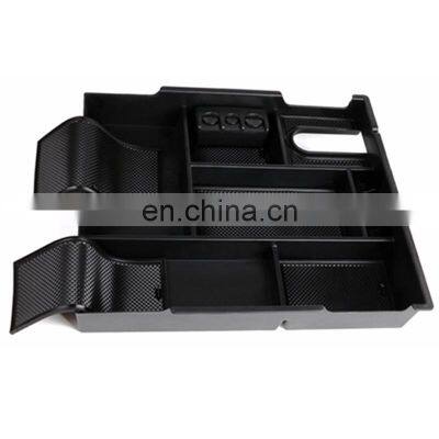 Interior Accessories Parts Silicone Armrest Rest Storage Box Center Control Console Organizer Tray For Toyota Tundra 2014-2021 photo-2