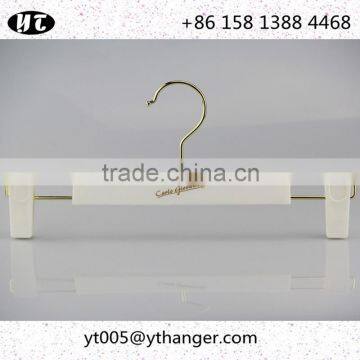 White Plastic Hanger and Pants Hanger With Custom Logo for Clothes photo-6