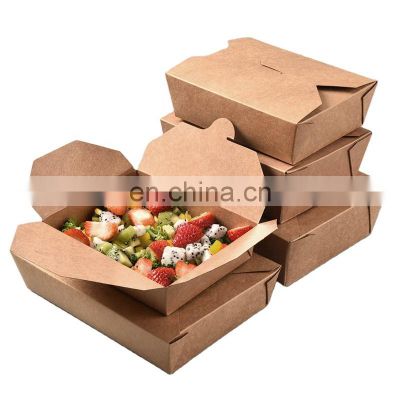 Takeaway packaging PE coated food grade take away paper food box