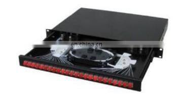 GL Factory Supply Drawer Type High Quality12 /24/48/96 Port Fiber Optic Patch Panel With1m Pigtails and Adapters