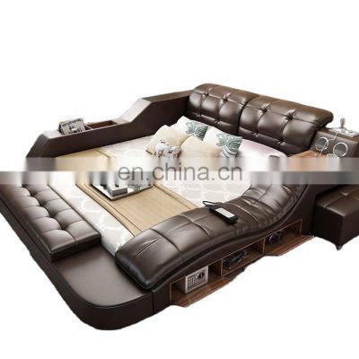 Professional Production Fashion Design Multifunctional Solid Wood Bed