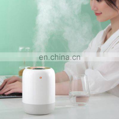 Portable 1L 2400mAh Rechargeable Wireless UVC Sterilized Mini Humidifier 1000ml Double Nozzle Ultrasonic Air Humidifier