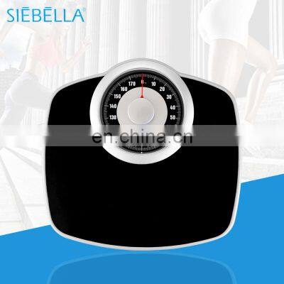 Metal PU Anti-slip Persomal hand adjust Needle bathroom body weight weighing Mechanical scale