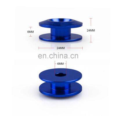 AUSO JDM Aluminum Quick Release Bumper Fasteners For Front Rear Bumper With Rubber Ring