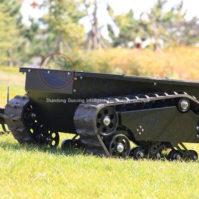 880T enhance rubber tank tracks chassis inspection climbing stairs robot