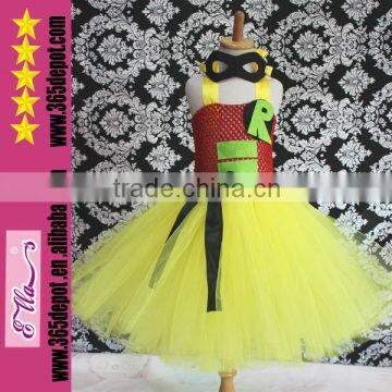 Yellow Fashion Baby Girls' Birthday Party Summer Tutu Dress For 1-13year