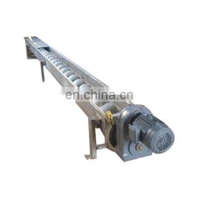 Flexible shaftless small screw conveyor for powder/sand concrete/grain