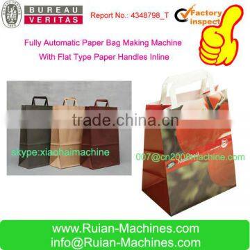 Paper Shopping Bag Making Machine With Flat Type Handles Inline photo-2