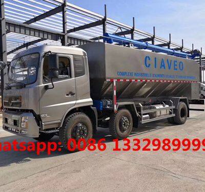 Dongfeng Tianjin 6*2 LHD 10 Wheels 30cbm Bulk Feed Transported Truck for Sale photo-3