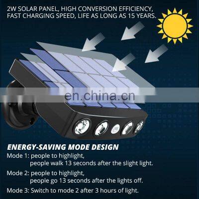 Security Exterior Energy Saving LED Wall Lamp Waterproof Outdoor Solar For Courtyard Wall Lamp Garden Lighting photo-3