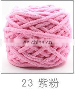 6 mm Ice Wool Velvet Chunky Knit Chenille 3 cm Blanket Yarn Crochet Polyester Super Jumbo Wholesale Chunky Chenille Yarn photo-4