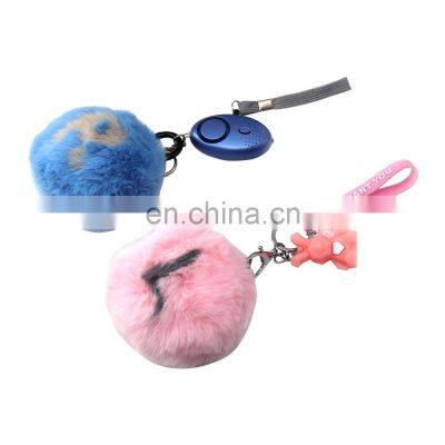 Wholesale Multicolor Furry Fluffy Puff Ball 8cm Faux Rabbit Fur Ball Pom Pom Pompons Keychain photo-4