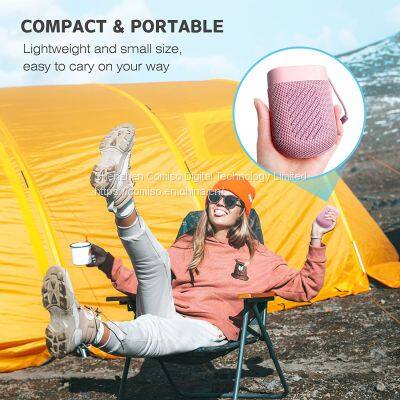 COMISO Portable Bluetooth Speakers, IPX7 Waterproof Floatable Small Wireless Speaker Loud Sound Rich Audio Stereo Pairing Bluetooth 5.0 100 Feet 20H Battery Life Ultra Compact for Outdoor Beach, Pool photo-4