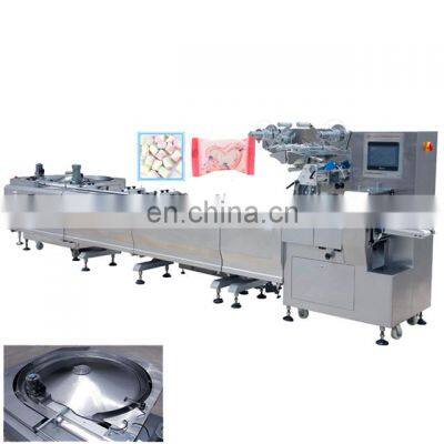 Marshmallow Making Machine Cotton Candy Individual Pillow Type Wrapping Machine