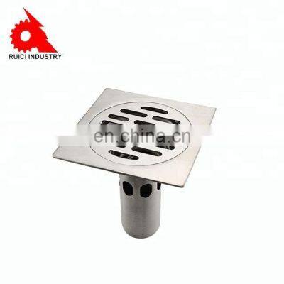 Bathroom stainless steel square auto-close floor drain