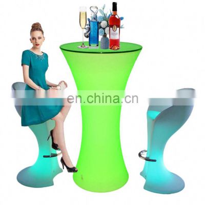 olive garden furniture /LED Light Up Color Changing Wireless Bar Cocktail High Table For Wedding Events