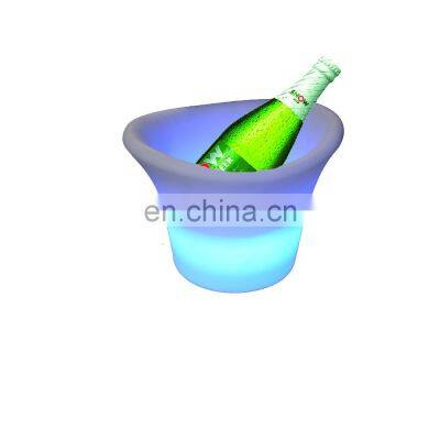 nightclub bars restaurant wine cooler box Waterproof with Colors Changing Glowing Plastic Modern Home LED Glowing LED Ice Bucket