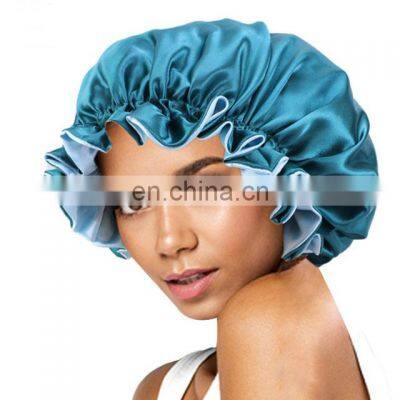 Double Layer Good Quality Reversible Satin Bonnet Adult