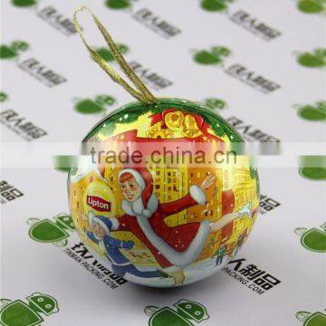 Metal Tin Can Ball Shape Tin Case Chocolate Gift Box