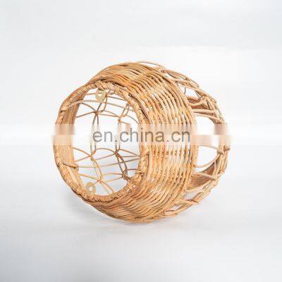 Unique Hot Sale Vintage Rattan Light Shade, Vintage Wicker Shade Light Lampshade Decor Vietnam Cheap Wholesale photo-2