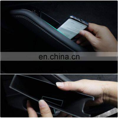 4pcs Car Door Handle Pocket Storage Box Organizer Container Holder Box for Tesla Model 3 Y 2017-2021 Interior Accessories photo-4