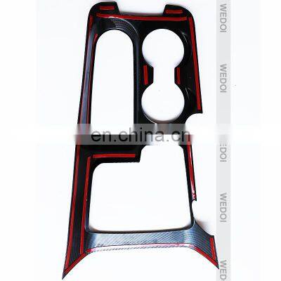 Imitation Carbon Fiber Gear Shift Panel Trim Cover Sticker Center Console Frame Accessories for Ford Bronco photo-5