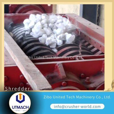 plastic double shaft shredder machine