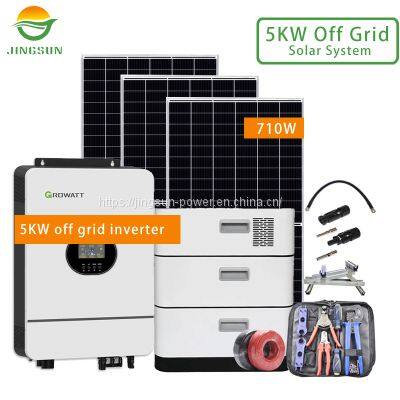 5KW Off Grid Solar System 710W panels