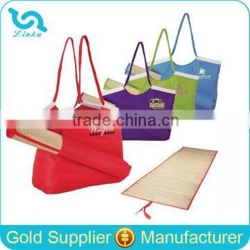 Custom Cheap 600D Polyester Beach Bag With Mat