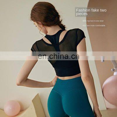 Spring, Summer, All-in-one Sports Wears Outside Underwear Women Running Vest Type Shock Beauty Gym Back Yoga Bra photo-2