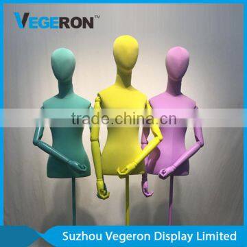 High Quality Fiberglass Mannequin Torso With Wood Arms photo-5